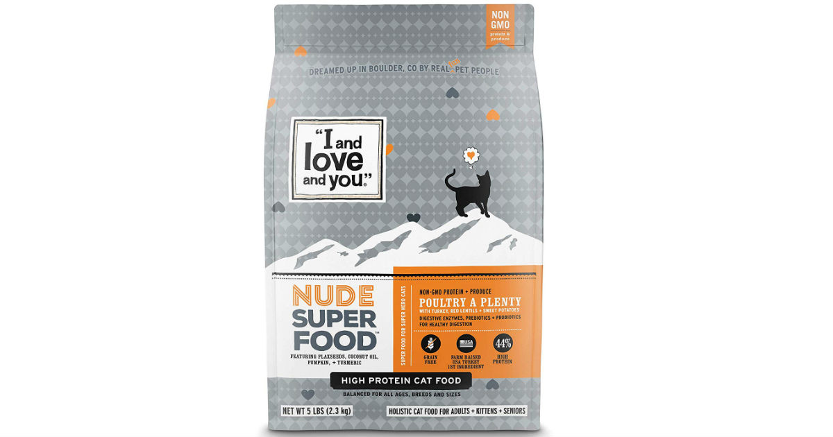 I and love and you Nude Dry Cat Food ONLY $6.66 Shipped 