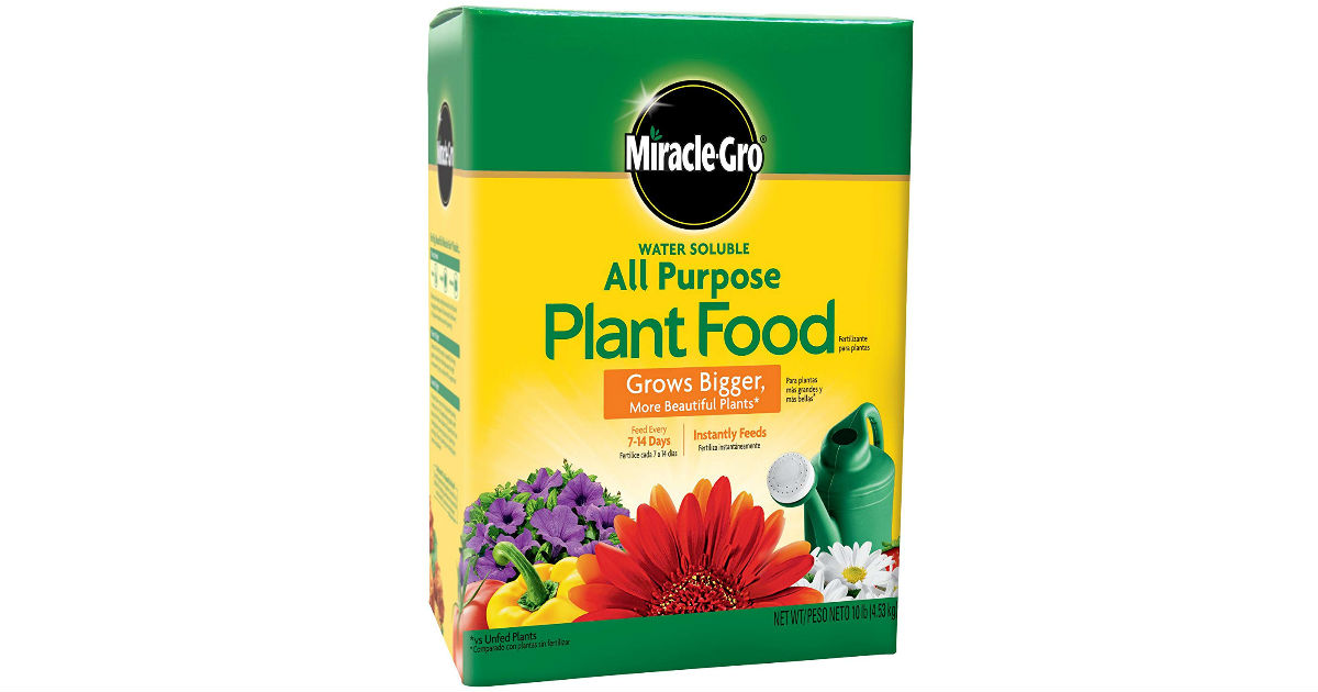 Miracle-Gro Water Soluble All Purpose Plant Food ONLY $13.60