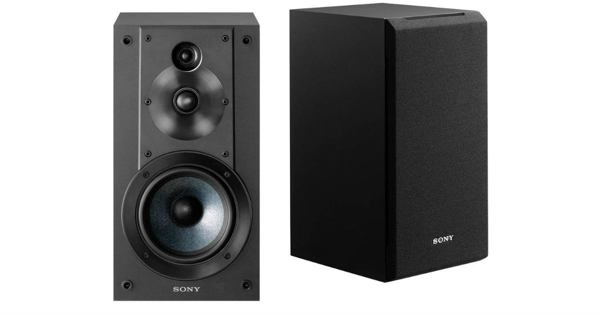 Sony 3-Way Bookshelf Speaker System ONLY $73 (Reg. $148)