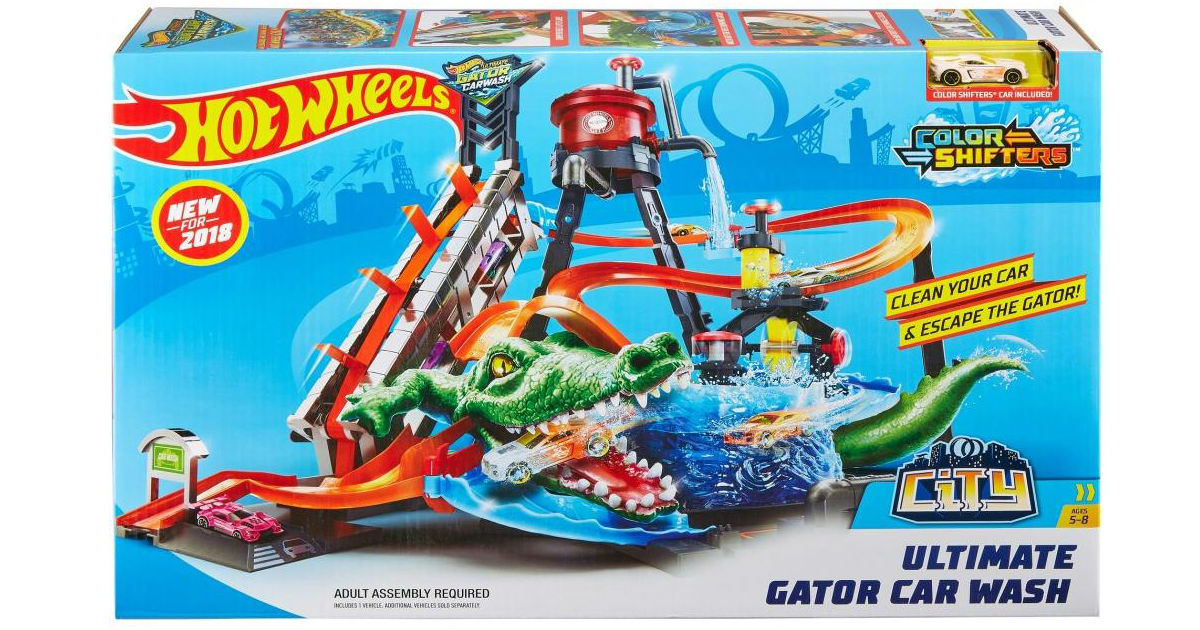Hot Wheels Ultimate Gator Car Wash Play Set ONLY $40 (Reg $70)