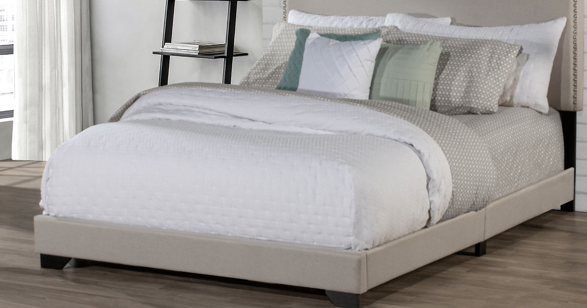 Hillsdale Willow Queen Nailhead Trim Upholstered Bed ONLY $99