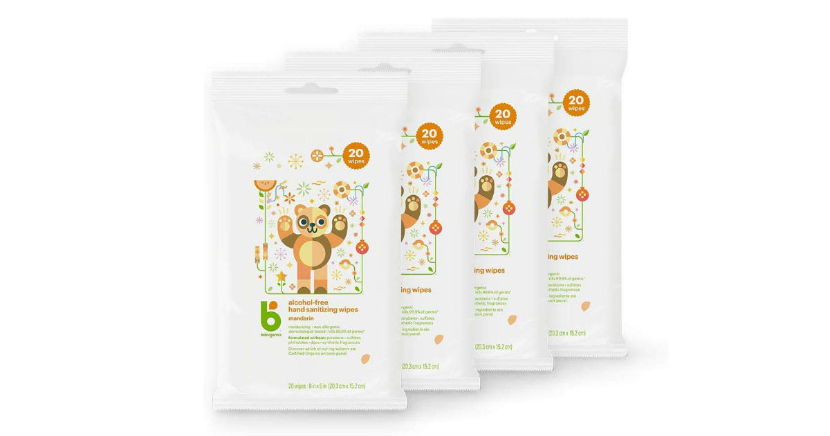 Babyganics Hand Sanitizer Wipes ONLY $5.29 (Reg. $12)