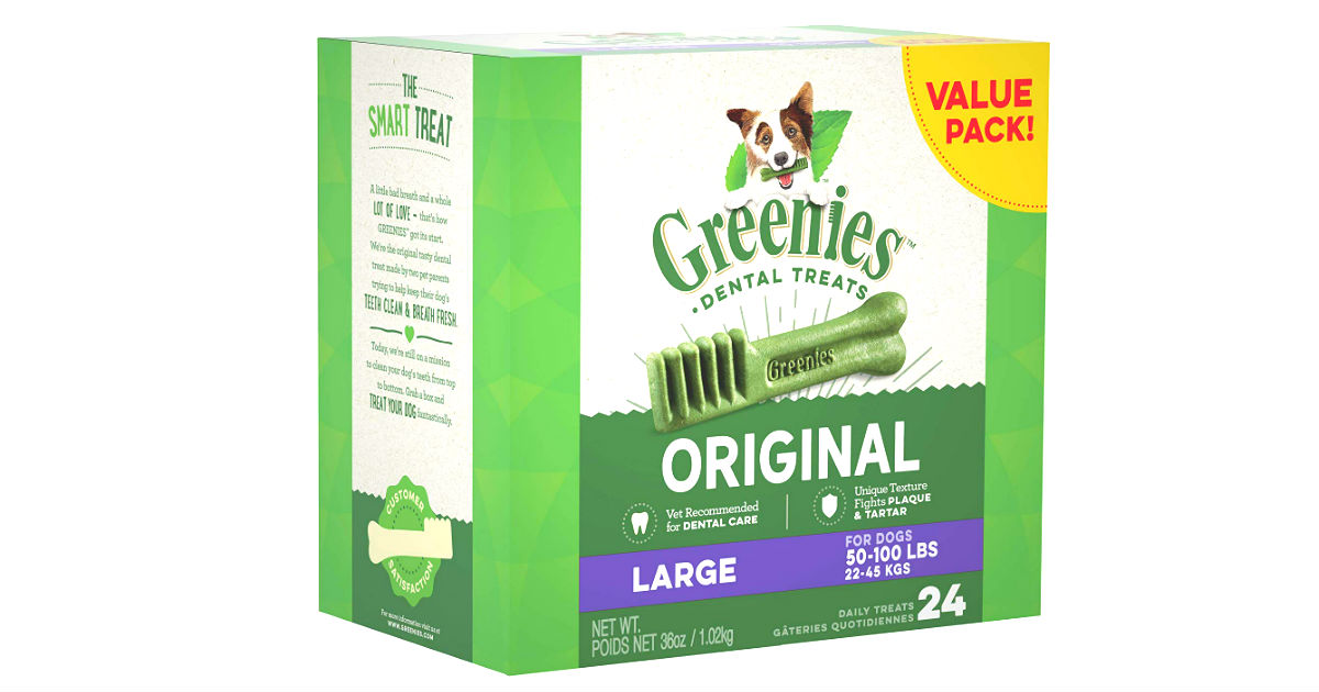 Greenies Large Dog Dental Treats ONLY $20.19 (Reg. $40)