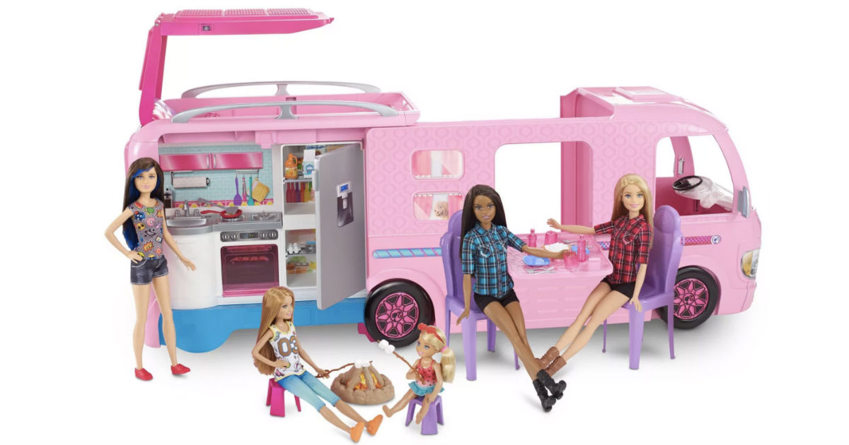 Barbie Glamour Camper - Exclusive Set with 4 Dolls