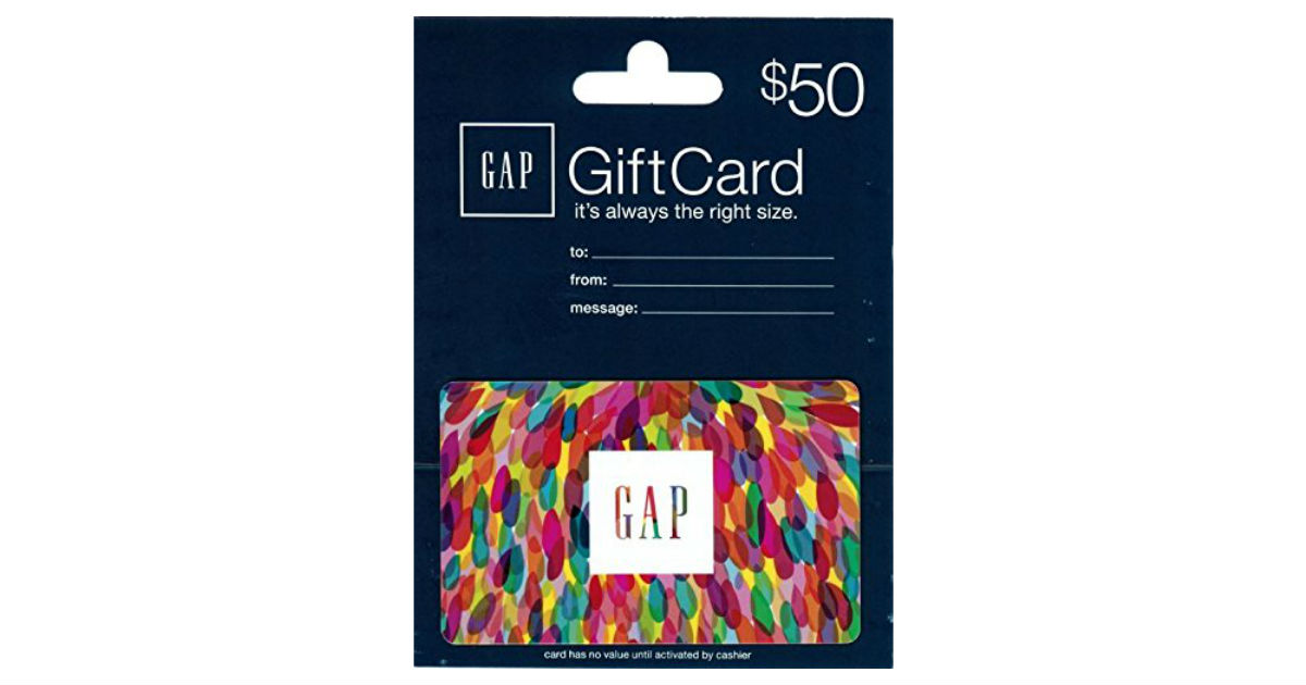  50 00 Gap Gift Card For 40 00 Daily Deals Coupons