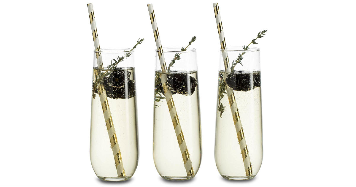 Libbey Stemless Champagne Flutes 12-Count ONLY $12.99 (Reg. $22)