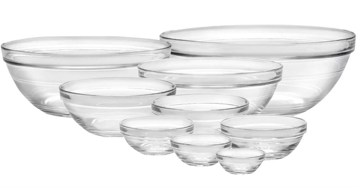 Duralex 9pc Glass Stackable Bowls ONLY $14.24 (Reg $29) at Target