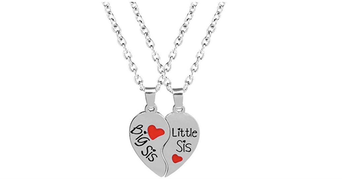 Sister Heart Matching Necklace ONLY $2 Shipped