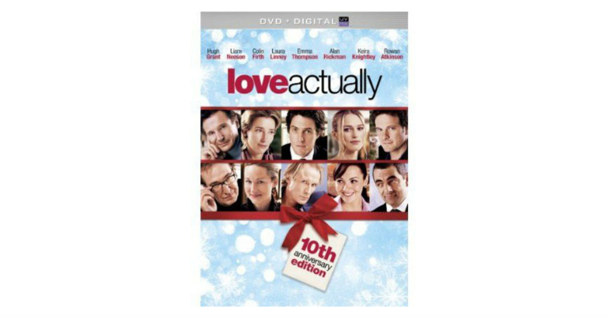 Love Actually on DVD + Digital ONLY $5.00 on Amazon (Reg. $10)