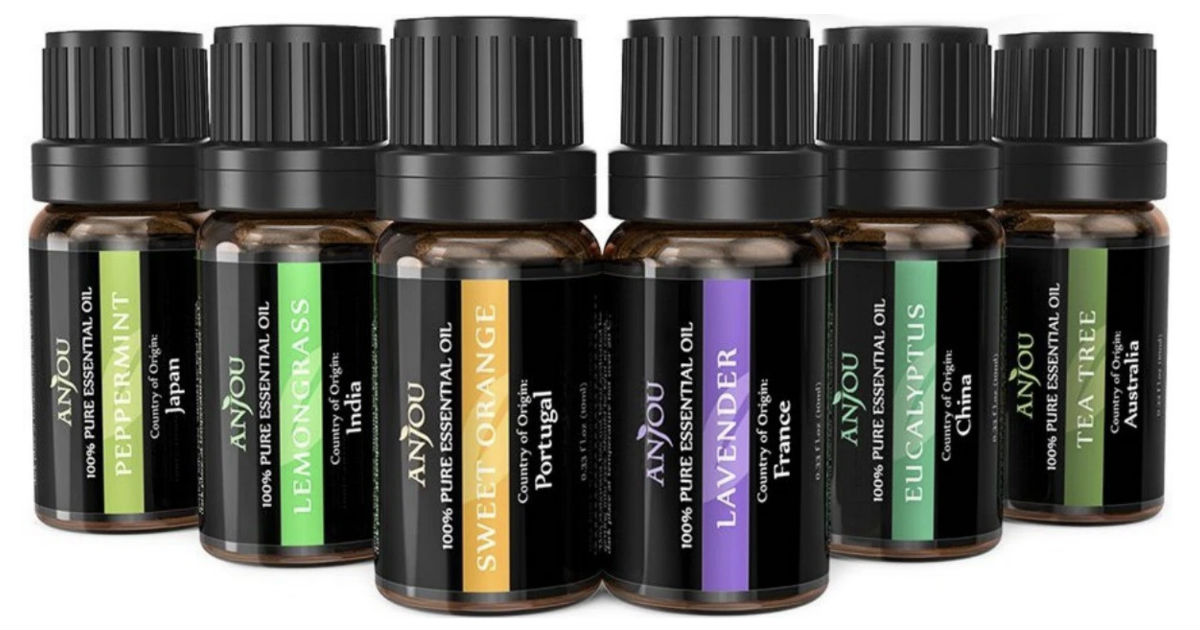 Essential Oils 6-Piece Set ONLY $10.99 at Amazon