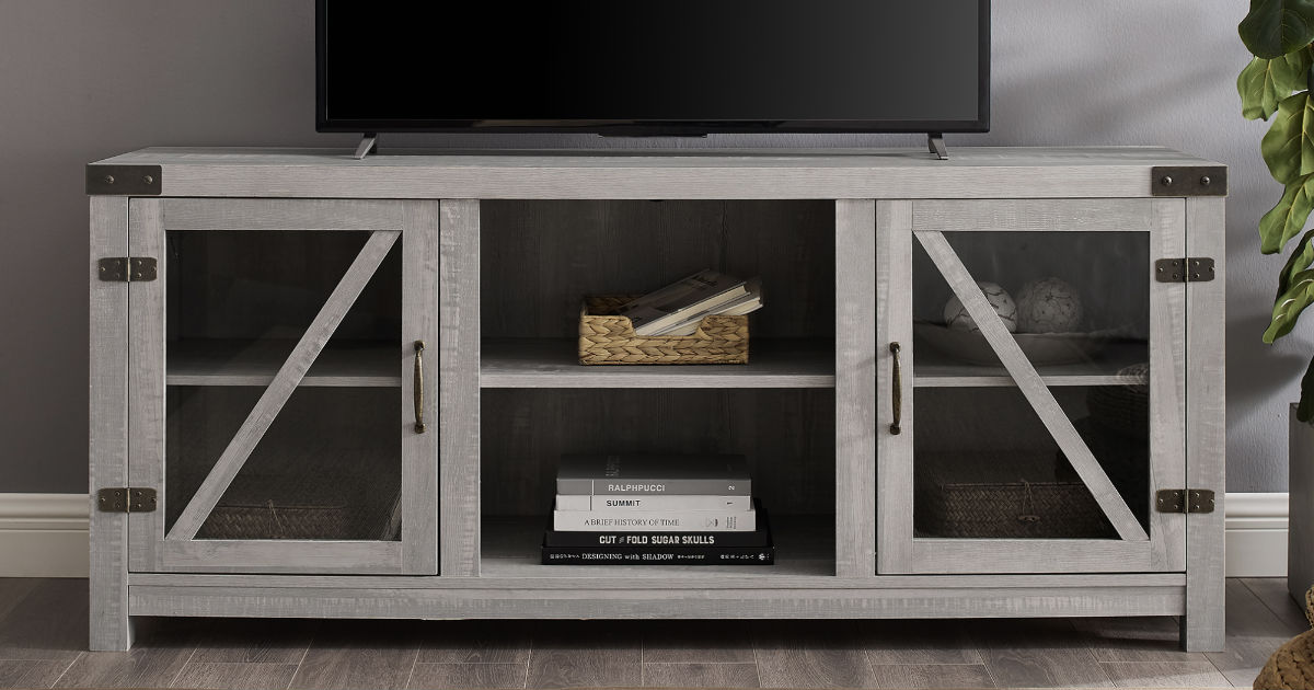 Manor Park Modern Farmhouse TV Stand ONLY $118 (Reg $400)