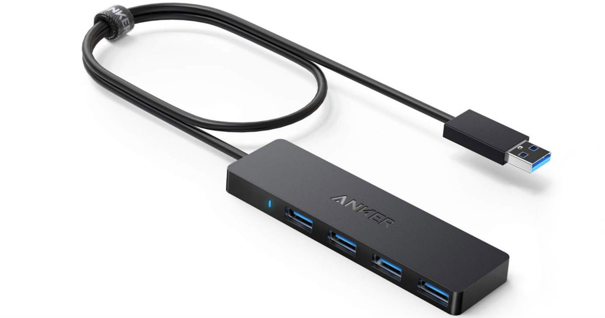 Anker 4-Port USB 3.0 Slim Hub ONLY $4.99 on Amazon