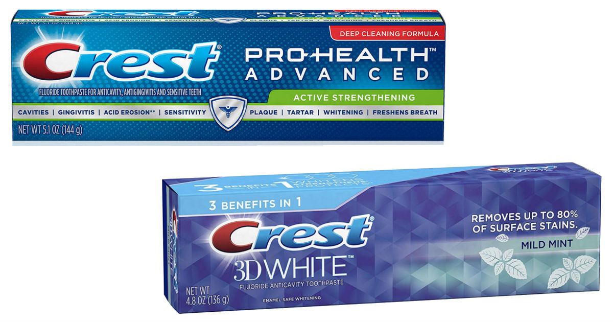 Crest Pro-Health or 3D White Toothpaste ONLY $0.32 at CVS