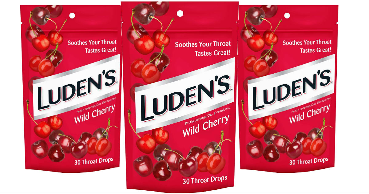 Luden’s Wild Cherry Throat Drops 30-Count ONLY $1.07 Shipped 