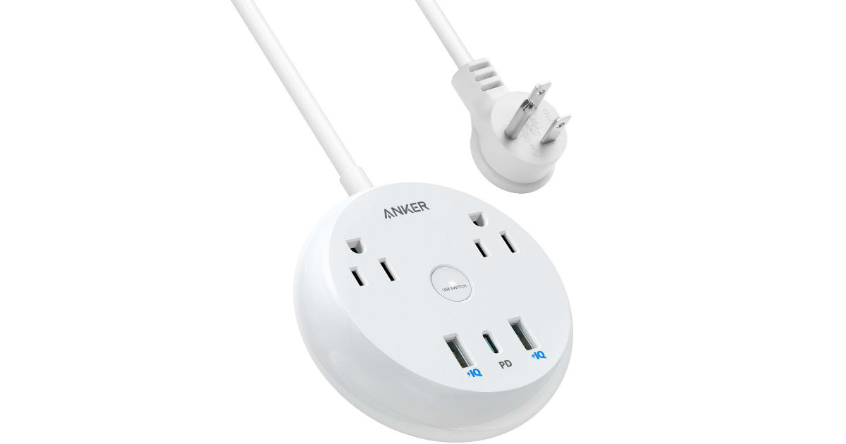 Anker PowerStrip Pad 2-Outlet USB-C Power Strip ONLY $25.12
