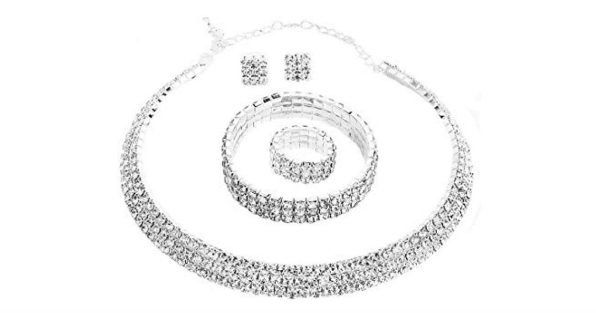 Crystal Choker Jewelry Set ONLY $4.65 Shipped on Amazon