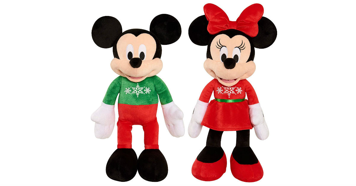 Mickey or Minnie Holiday Plush ONLY $9.99 (Reg. $20)