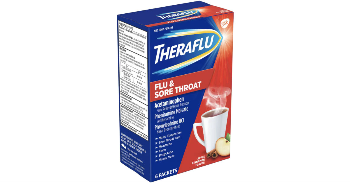 Theraflu Flu & Sore Throat ONLY $2.46 at Walmart