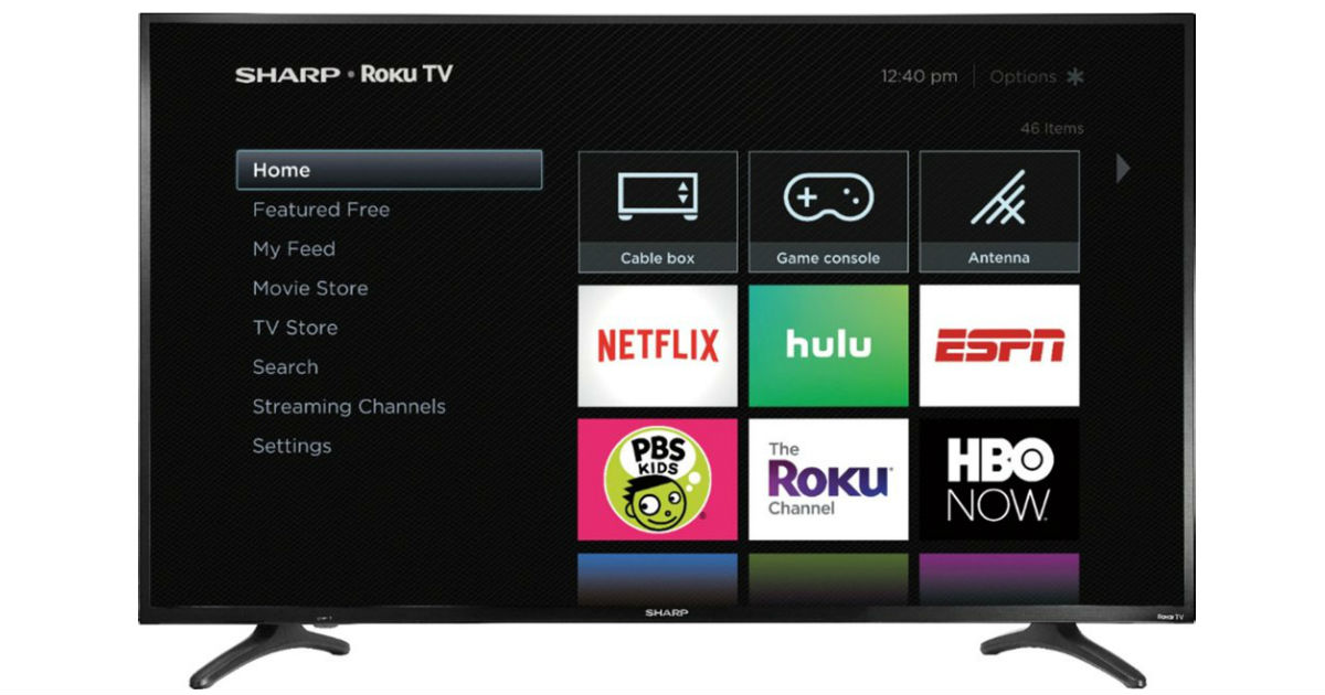 Sharp 50-In Smart 4K TV UHD TV w/ Roku ONLY $199.99 (Reg $400)