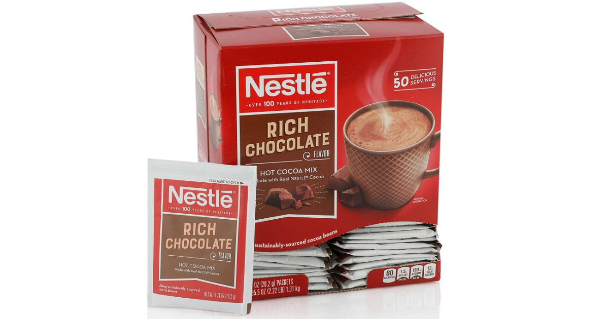 Nestle Hot Cocoa Mix  50-Pack ONLY $5.62 Shipped