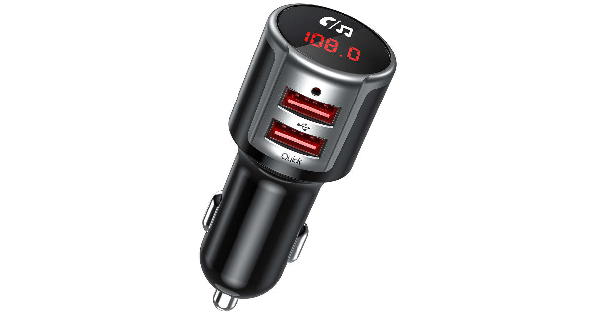 VicTsing Car Bluetooth FM Transmitter ONLY $6.99 on Amazon