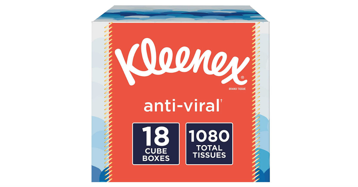 Kleenex Facial Tissues 18-Pk as Low as $13.60 (Reg. $26)