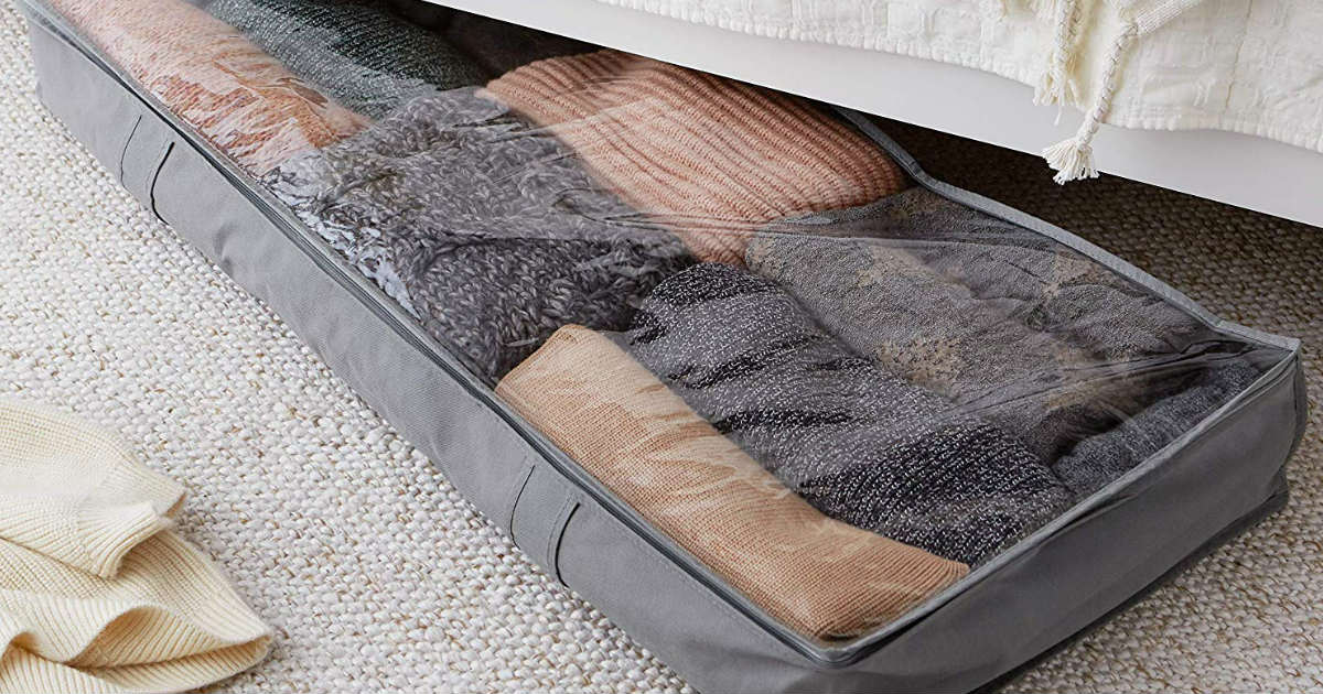 AmazonBasics Under Bed Storage 2-Pk ONLY $7.47 (Reg. $15)