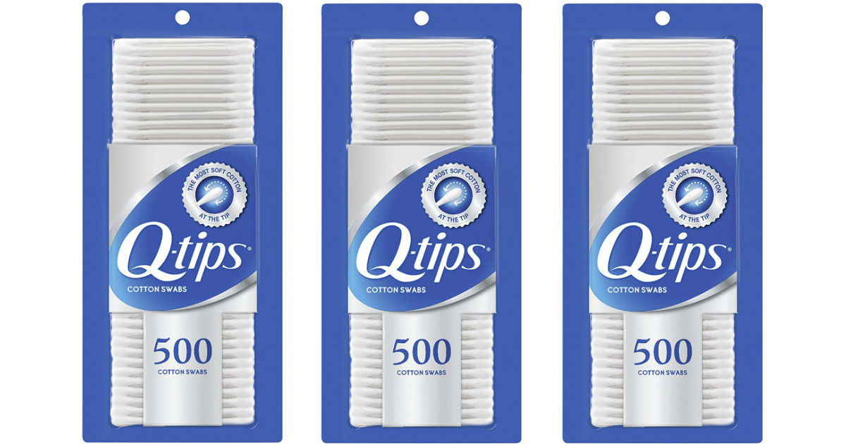 Q-tips Swabs Cotton 500-Count 4-Pack ONLY $8 Shipped