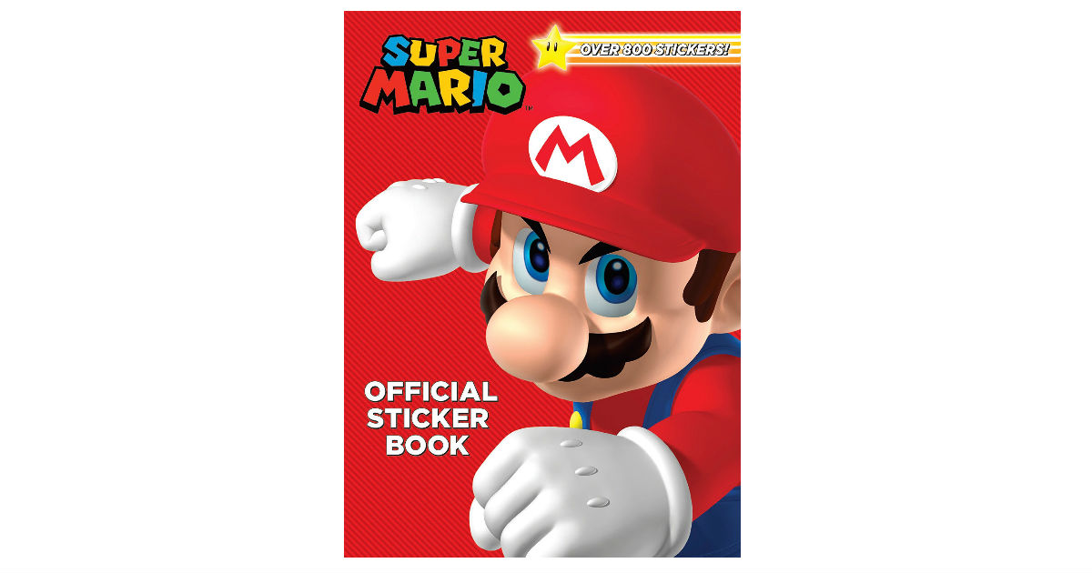 Super Mario Official Sticker Book ONLY $6.29 (Reg. $13)