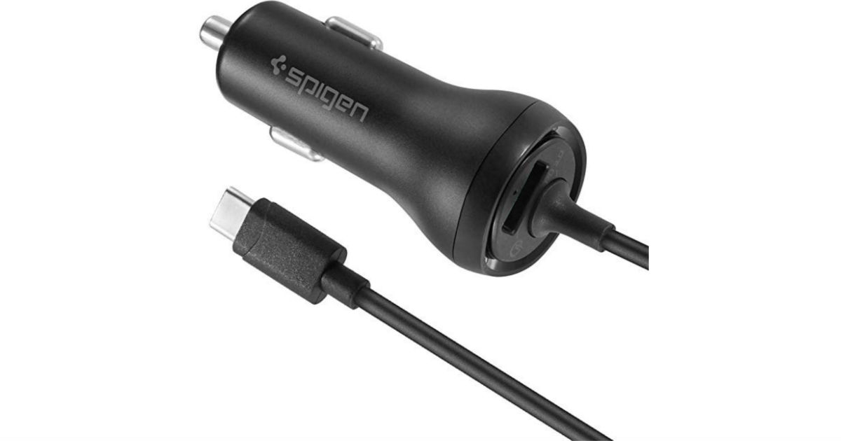 Fast USB C Car Charger with Built in USB ONLY $13.99 (Reg $23)