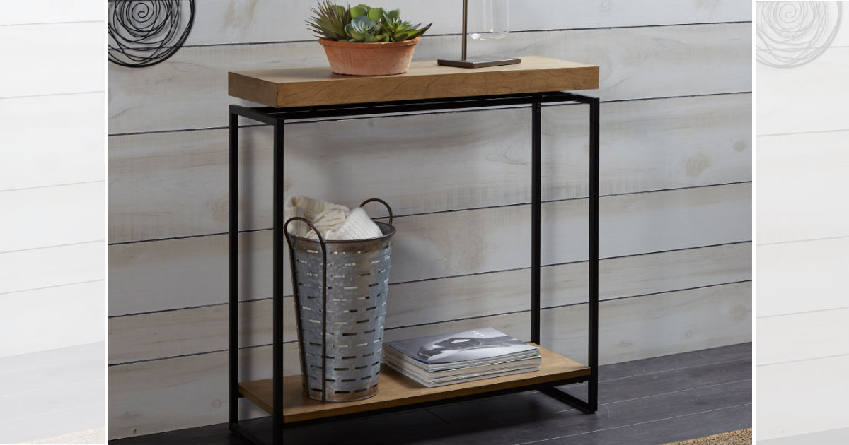 Better Homes & Gardens Natural Wood Console Table ONLY $39.86