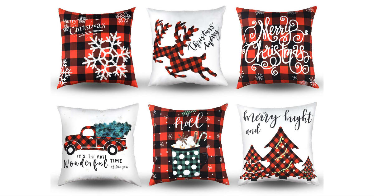 Christmas Throw Pillow Covers ONLY $2.17 Each on Amazon