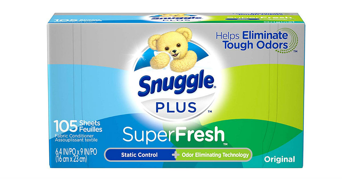 Snuggle Plus Super Fresh Dryer Sheets 105-ct ONLY $2.98 Shipped