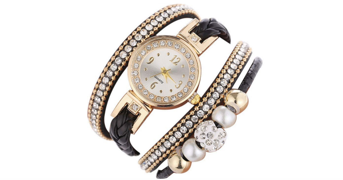 Analog Quartz Bracelet Wristwatch ONLY $3.59 Shipped