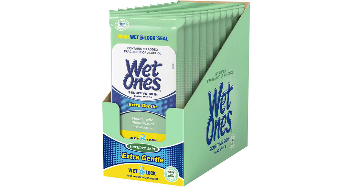 Wet Ones Sensitive Skin Hand Wipes 200-ct ONLY $8.36 Shipped