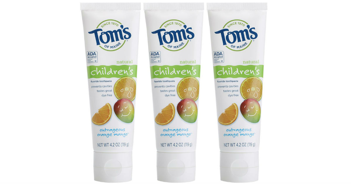 Tom's of Maine Children's Toothpaste 3-Pack ONLY $7.12 Shipped