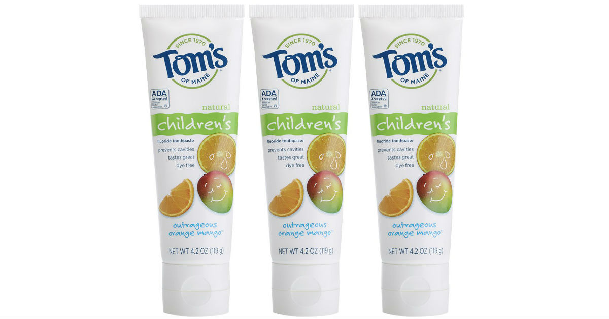 Tom's of Maine Children's Toothpaste 3Pack ONLY 7.12 Shipped Daily