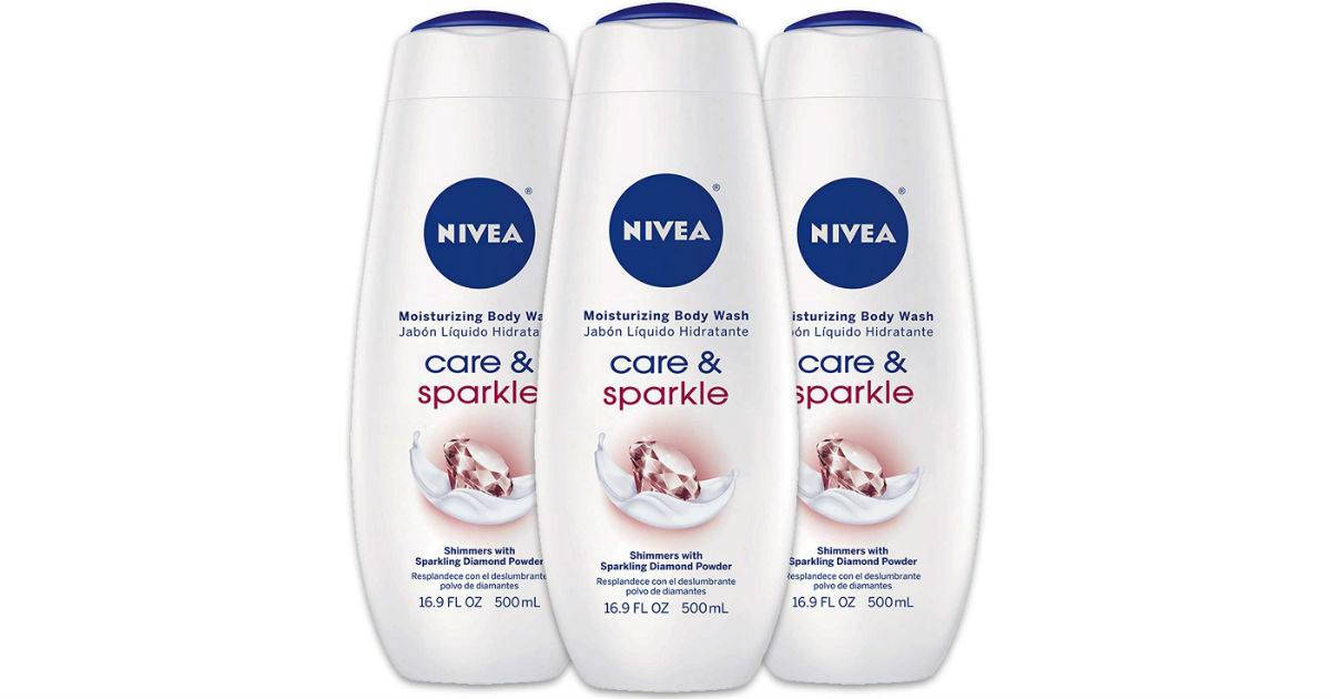 Nivea Care & Sparkle Moisturizing Body Wash 3-Pk ONLY $6.97