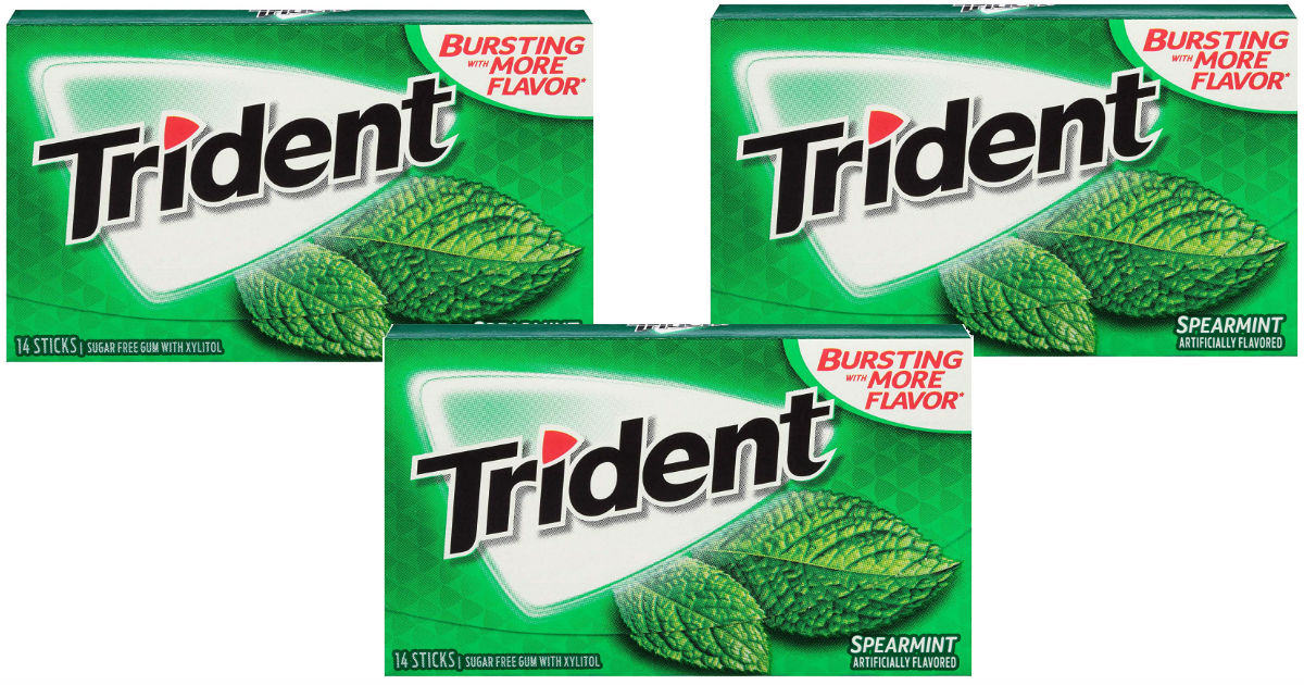 Trident Sugar Free Gum 168-Count Spearmint ONLY $5.88 Shipped