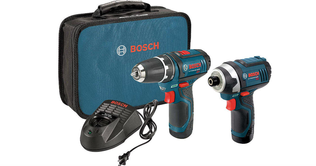 Bosch Drill/Driver and Impact Driver Combo Kit ONLY $84 Shipped