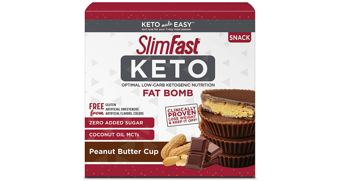 SlimFast Keto Fat Bomb Snacks ONLY $7.50 Shipped
