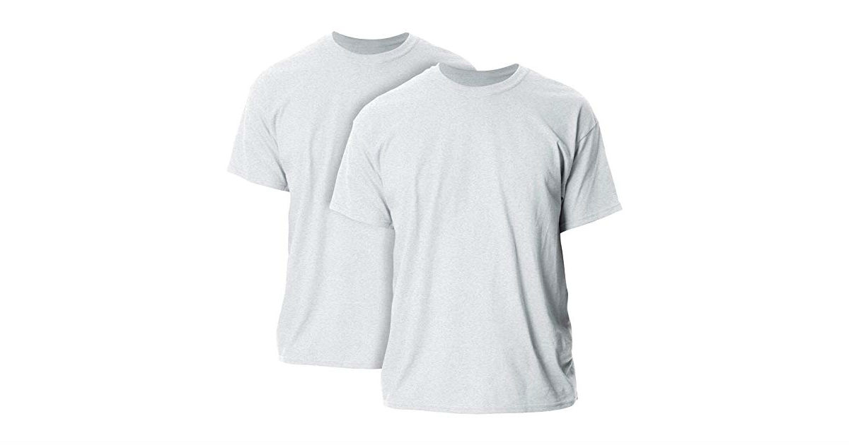 Gildan Men's Heavy Cotton T-Shirt 2-Pack ONLY $3.42 (Reg. $11)