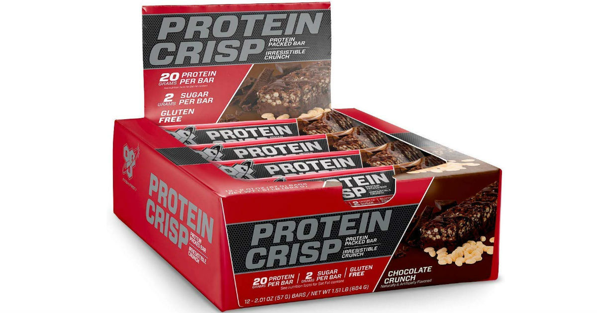 BSN Protein Crisp Bar 12-Count ONLY $11.43 at Amazon