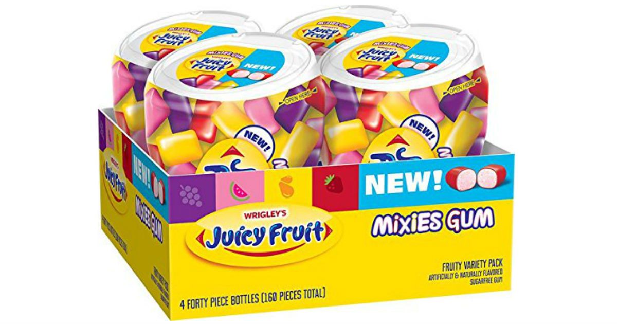 Juicy Fruit Gum Mixies Fruity Chews 4-Pack ONLY $5.40 Shipped