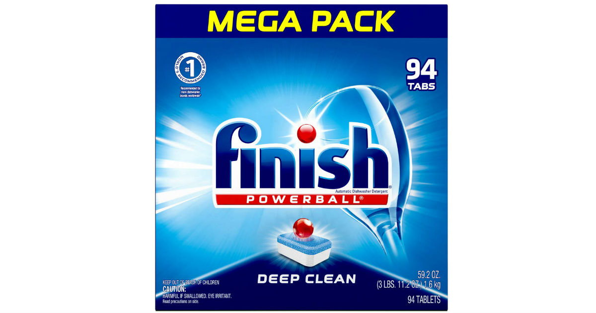 Finish Powerball Dishwashing Tabs 94-Count ONLY $12.09 Shipped