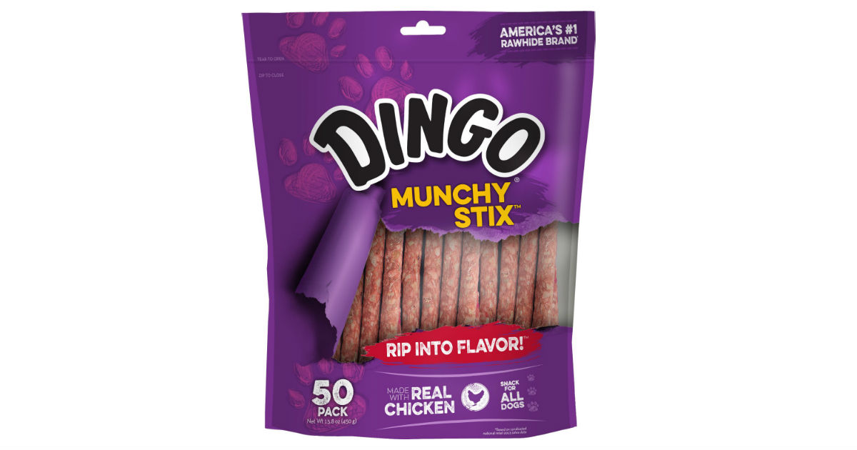 Dingo Munchy Stix Treat 50-Count ONLY $2.58 (Reg. $8.49)