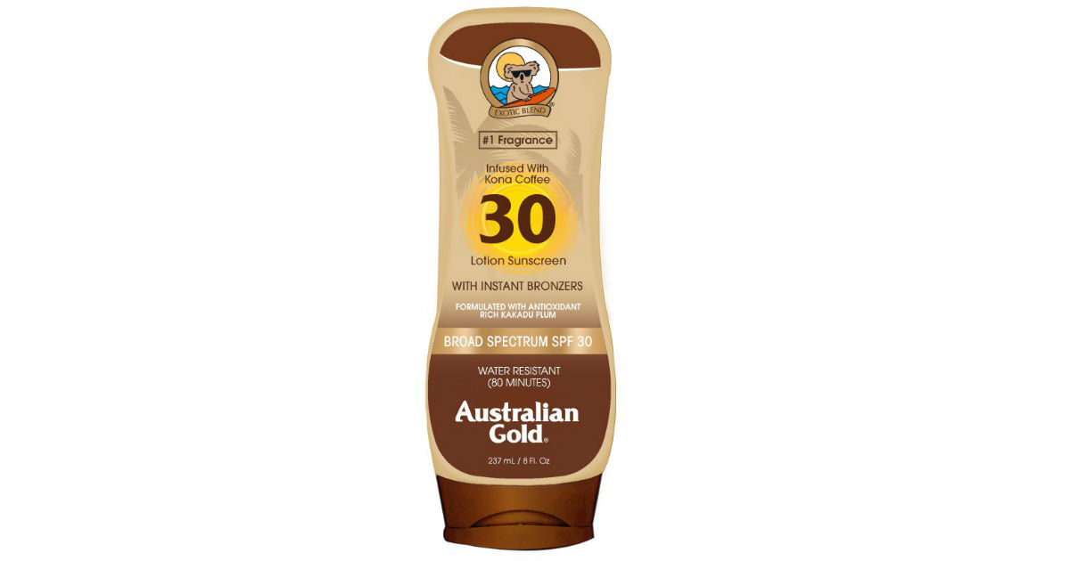 Australian Gold Sunscreen ONLY $4.01 (Reg. $8)