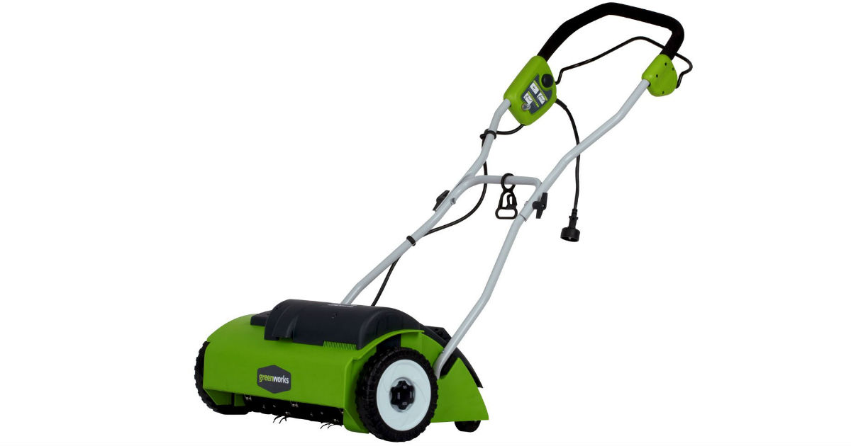 GreenWorks 10-Amp Corded Dethatcher 14-In ONLY $81.90 Shipped