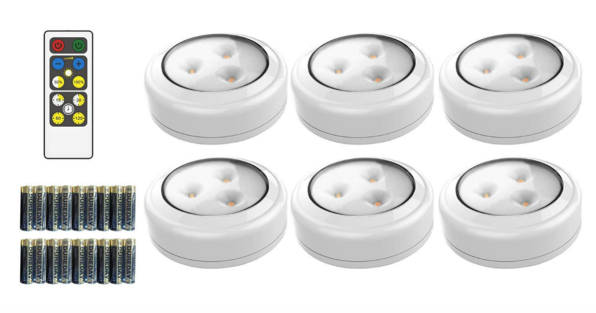 LED Puck Lights 6-Pack ONLY $26.23 (Reg. $50)