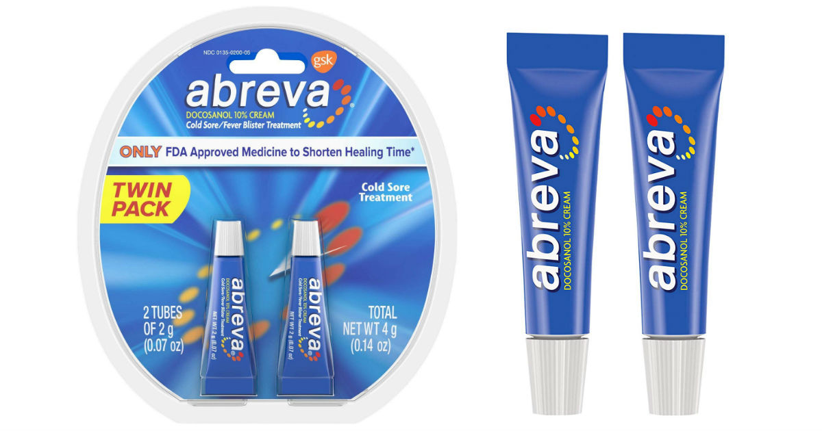 Abreva Cold Sore Treatment 2-Pack ONLY $20.01 Shipped 